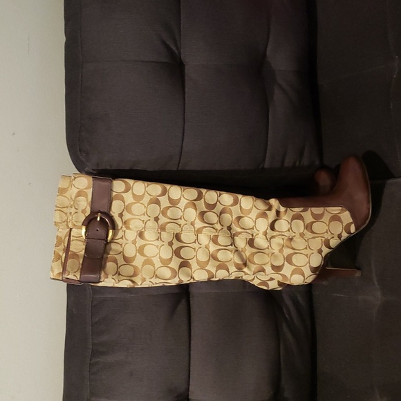 EUC Coach signature logo tall boot 6 - Picture 7 of 9